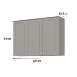 AEREO DE COCINA AMERICANO 3 PUERTAS C352-131 GRIS