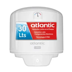 TERMOTANQUE ATLANTIC 30 LTS ACERO