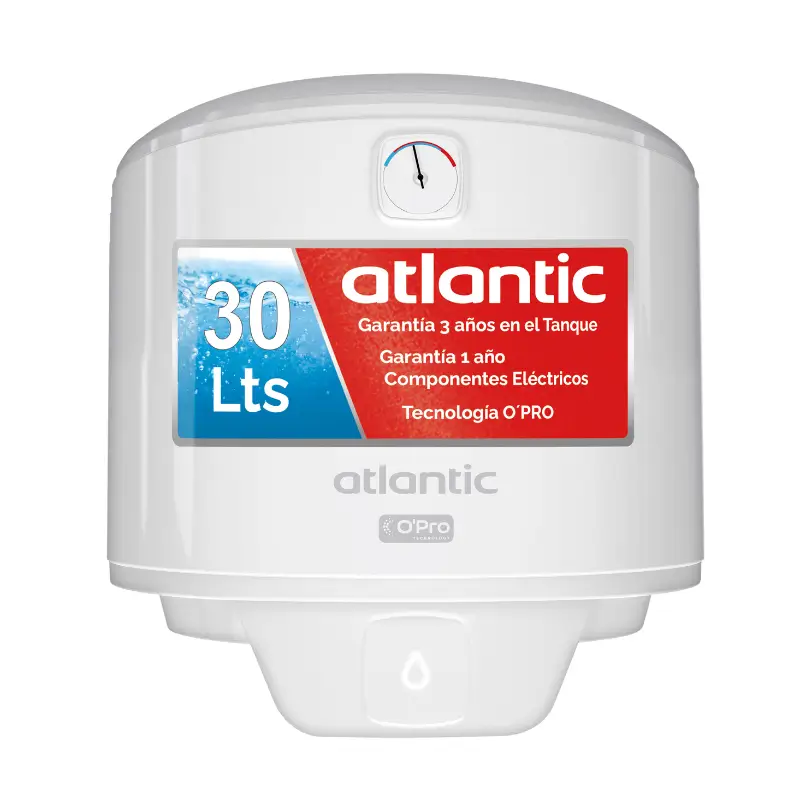 TERMOTANQUE ATLANTIC 30 LTS ACERO
