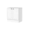 BAJO MESADA AMERICANA 2 PUERTAS BLANCO