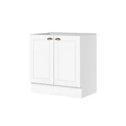 BAJO MESADA AMERICANA 2 PUERTAS BLANCO
