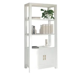 BIBLIOTECA BLANCA 2PTAS ESTANT ZG053-WH