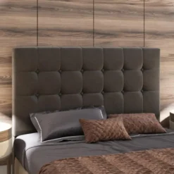 RESPALDO SOMMIER IMPERIAL 140 TELA CAFE