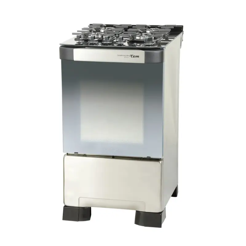 COCINA TEM 4H GAS C/GRILL VIDRIO CELEBRACION GLASS
