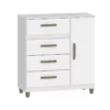 COMODA 4 CAJONES 1 PUERTA BLANCO CO 240BR