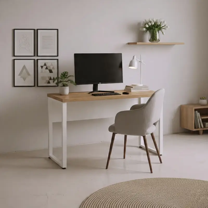 ESCRITORIO 120CM CARV/BLANCO ATC1261