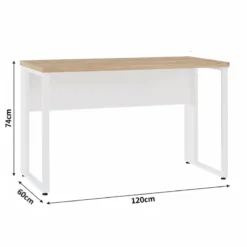 ESCRITORIO 120CM CARV/BLANCO ATC1261