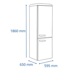 REFRIGERADOR JAMES RETRO J-373 RR ROJO