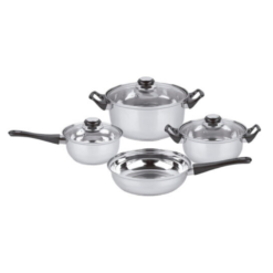 JUEGO BATERIA MILEN ACERO INOX 7 PIEZAS
