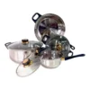 JUEGO BATERIA KASSEL 7 PIEZAS INOX KS-INOX7