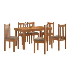 JUEGO DE COMEDOR MESA+6 SILLAS MOD BERRO