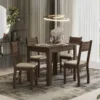 JUEGO COMEDOR 4 SILLAS FLORAL NOCE TALITA