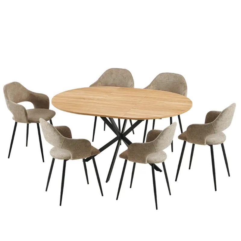 JUEGO DE COMEDOR MESA EXT. 6 SILLAS JE6-181614