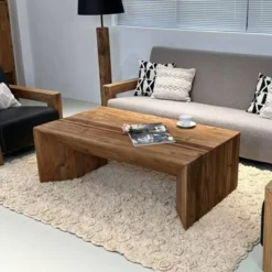 MESA RATONA DE CENTRO MADERA MACIZA MY-901