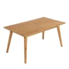 MESA RECTANGULAR MADERA MACIZA VIENESA 1120