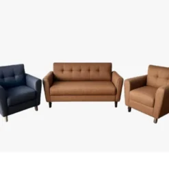 JUEGO LIVING SOFA NORDICO 3+1+1 TELA