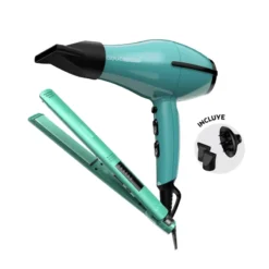 COMBO GAMA PLANCHA AQUA + SECADOR TEMPO AQUA