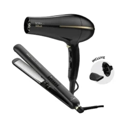 COMBO GAMA PLANCHA GOLD CP14+SECADR BORA GOLD