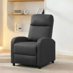 POLTRONA RECLINABLE ELLIE GRIS OSCURO