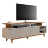RACK APARADOR PARA TV OFF WHITE/FREIJO NT1385-OF