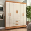 ROPERO 6PTAS 2CAJ LITE CIN/OFFWH 1640CO