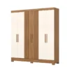 ROPERO MONICA 6 PUERTAS B367-127 NATURE/OFF WHITE
