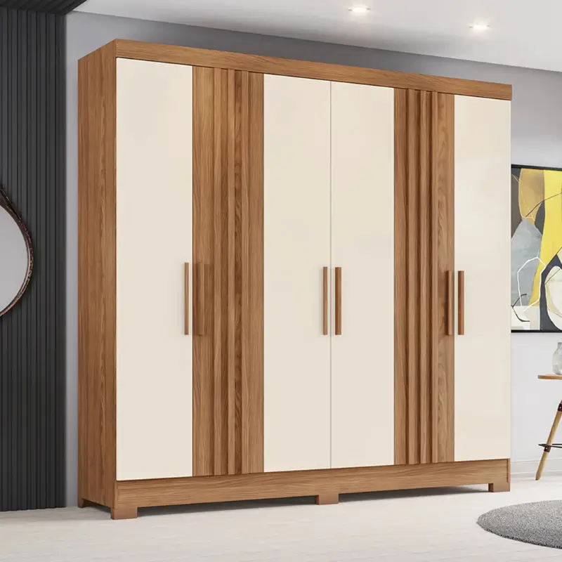 ROPERO MONICA 6 PUERTAS B367-127 NATURE/OFF WHITE
