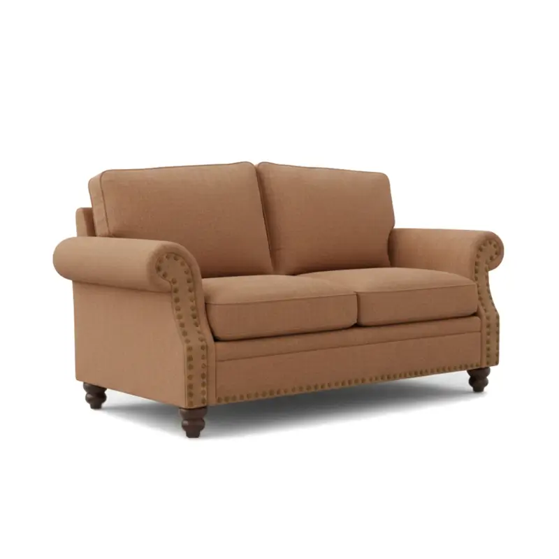 SOFA 2 LUGARES BEIGE CON TACHAS 9717-2L