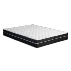 CONJUNTO SOMMIER MONACO NEGRO 2 PLAZAS 140