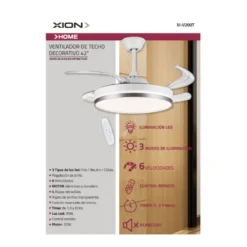 VENTILADOR DE TECHO XION 42'' XI-V200T