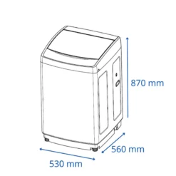 LAVARROPAS C/SUP JAMES 8KG WMTJ 880 F2